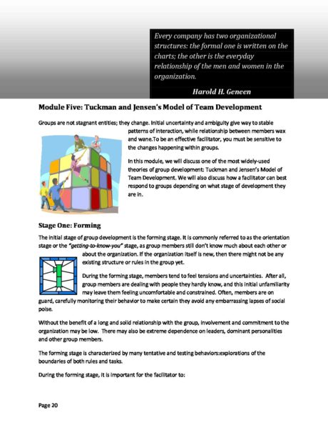 Module Five- Tuckman and Jensen’s Model of Team Development - Course Cloud