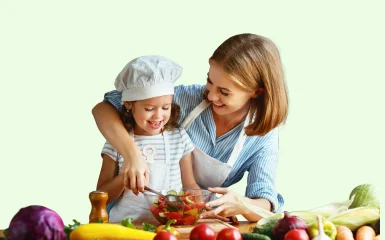 Happy-Vegetarian-Kids-Cooking-Healthy