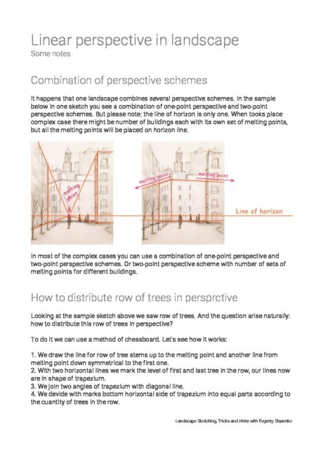 Prespective Note Linear-Perspective-Notes - Course Cloud