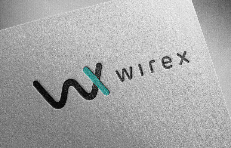 Wirex cryptocurrency icon on paper texture, buy cryptocurrency using Wirex website