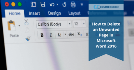 How to Delete an Unwanted Page in Microsoft Word 2016